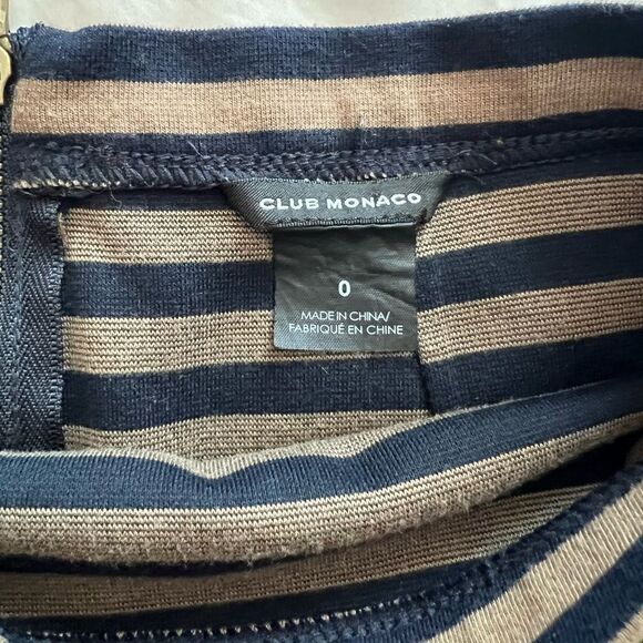 Club Monaco Striped Pencil Skirt - Picture 6 of 8